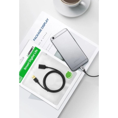 Дата кабель USB 3.0 AM/AF 1.5m US129 black Ugreen (30126) Винница - изображение 3