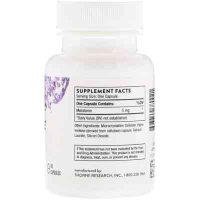 Вітамінно-мінеральний комплекс Thorne Research Мелатонін-5, Melaton-5, 60 капсул (THR-78002) Вінниця