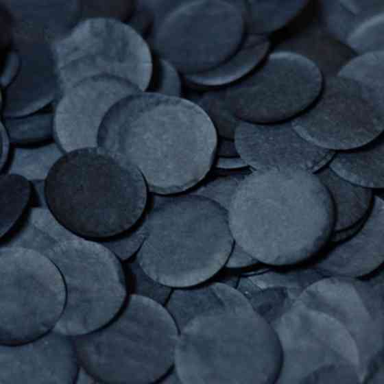 Конфетти кружки из бумаги 10 г 25 мм черный Киев