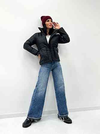 Демісезонна куртка з синтепоном "Lake" оптом | Норма і батал | Розпродаж моделі Чорний, 46-48 Київ