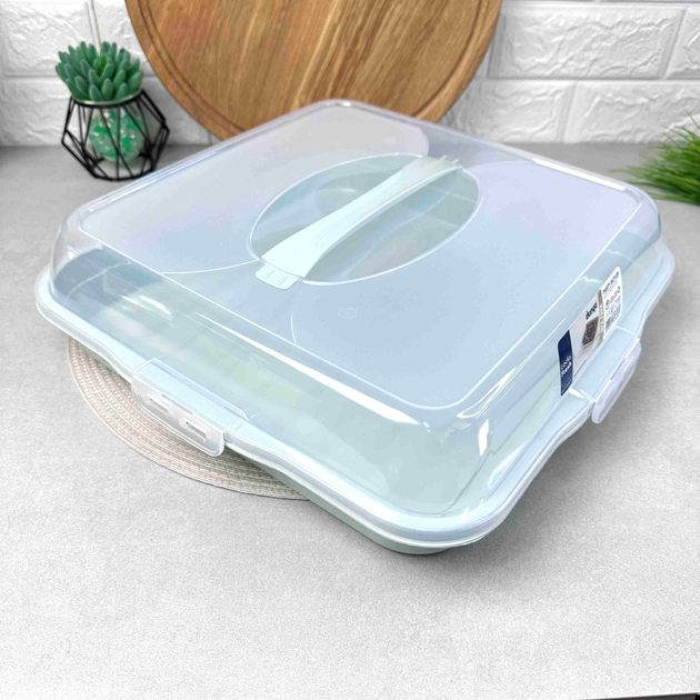 Тортовниця квадратна з кришкою та підставкою 30308 Харків - фото 3