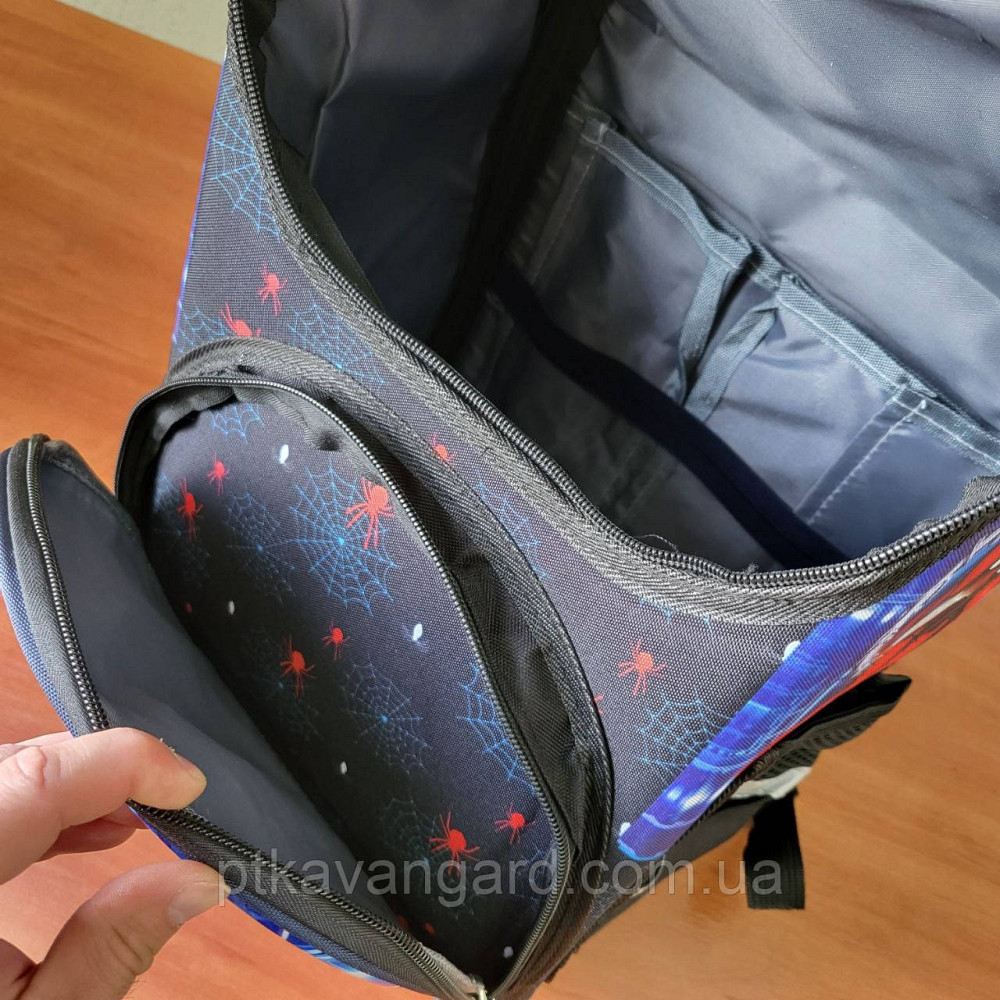 Школьный портфель каркасный 1 класс, 3D принт Человек паук, ортопедическая спинка 72956 Хмельницкий - изображение 7