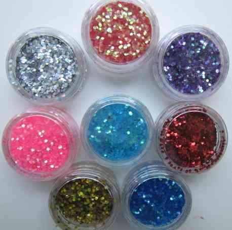 Прикрашання для дизайну нігтів "Брокард", колір пурпурово синій Київ