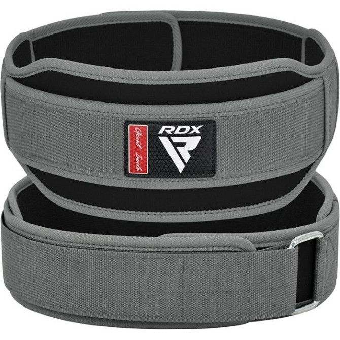 Пояс для важкої атлетики RDX RX5 Double Belt неопреновий Grey M Кам'янське - фото 1