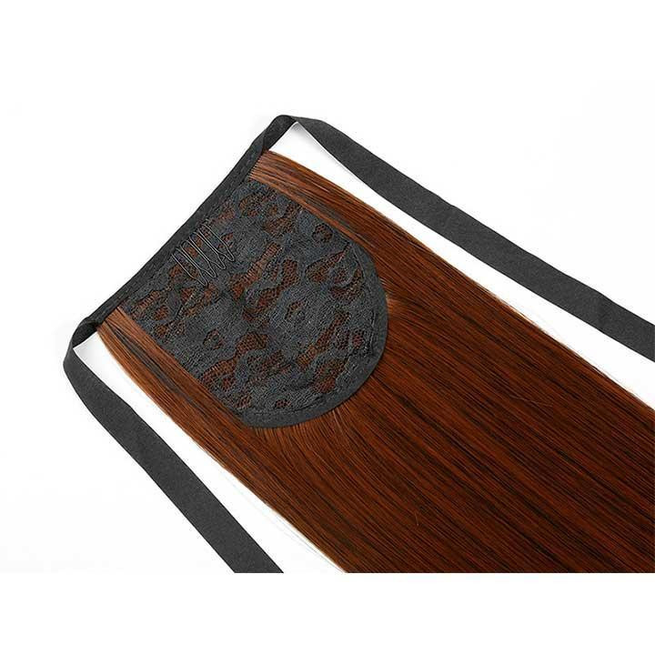 Шиньйон накладний хвіст на стрічці Didaka пряме волосся "Шатенка" - 50 см - Каштановий Вінниця - фото 5