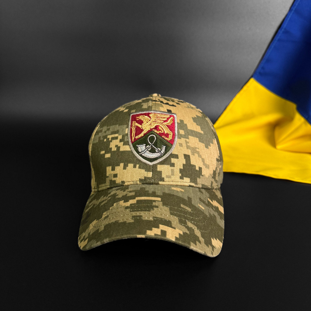 Бейсболка (кепка) 71 окрема єгерська бригада (нового зразка) піксель ЗСУ Запоріжжя - фото 4