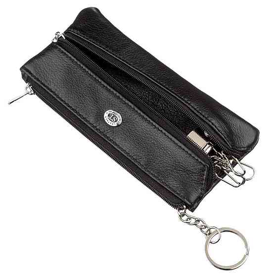 Чоловіча компактна ключниця ST Leather 18838 Чорний Київ