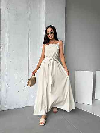 Жіночий літній сарафан максі "Charlotte" оптом | Батал Бежевий, 50-52 Київ