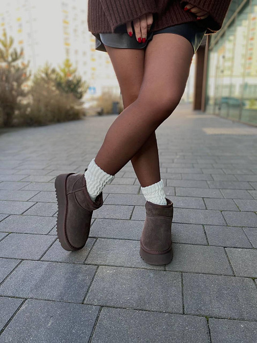 Stilli Угги жіночі STILLI 250-5 шоколадні (зима, замша натуральна) (6145) Коломия - фото 5