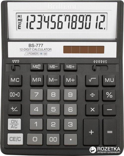 Калькулятор "Brilliant" BS-777_BK, шт Київ - фото 1