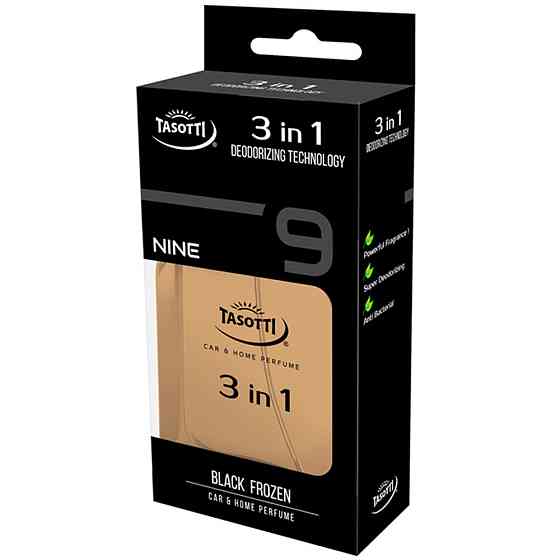 Ароматизатор для авто спрей "3 in 1" Black Frozen (Черний лід) 50мл Tasotti Київ