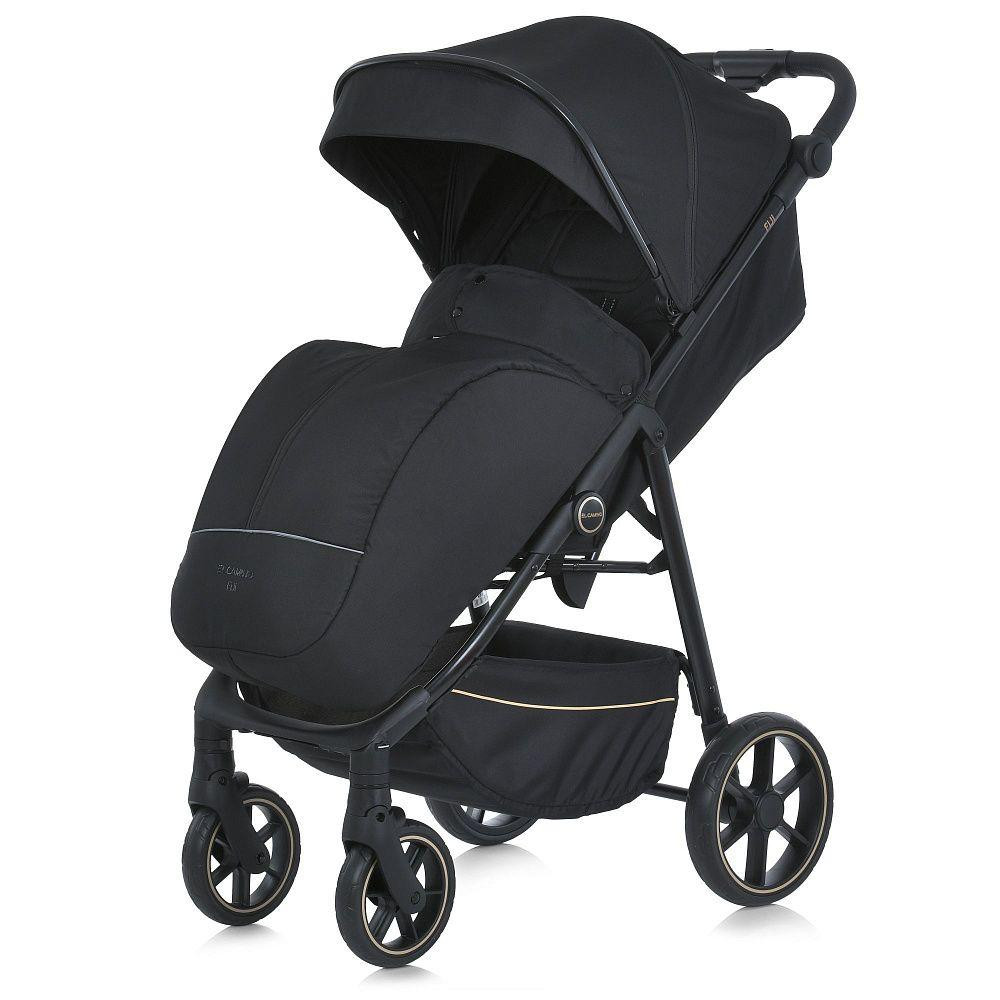 Коляска дитяча EL CAMINO FIJI Black Matt прогулянкова з чохлом та москітною сіткою Чорний (ME 1113-2) Чернігів - фото 3