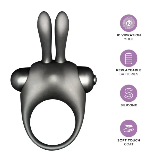 Набір ерекційне віброкільце та краплі для клітора Orgie ORGASMIC BUNNY Sex Aura Київ