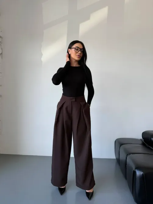 Женские брюки палаццо с высокой талией - идеальный вариант для базового гардероба. Одесса - изображение 12