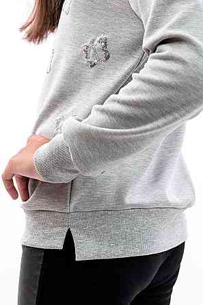 Джемпер для девочки, 100% х/б (цвет:серый, розовый) топ Крохатушка одяг Киев