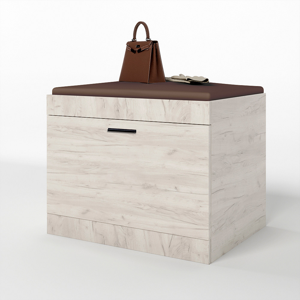 Тумба для обуви Эверест Соната ТО-600 60х38х45 дуб крафт белый (DTM-2723) Львов - изображение 2