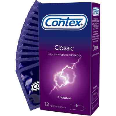 Презервативы Contex Classic латексные с силиконовой смазкой (классические) 12 шт (5060040302552) Винница