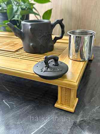 Чайник заварювальний ісинська глина 550 мл "Пеньок" темний Т2598-1 Київ