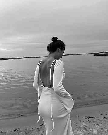 Женское заманчивое романтичное платье с открытой спиной, рубчик 46/48 Одесса