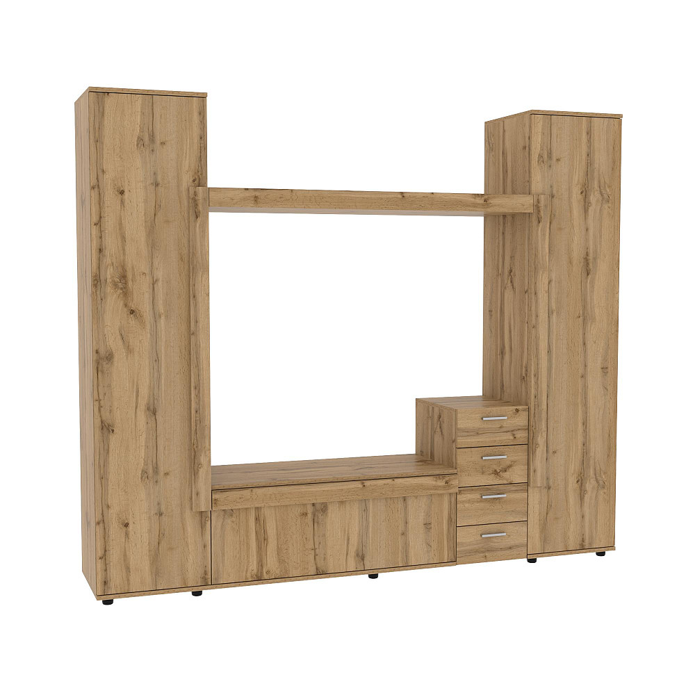 Стенка в гостиную под ТВ Эхо-2, Дуб Аппалачи, 2160х420х1850 Львов - изображение 1