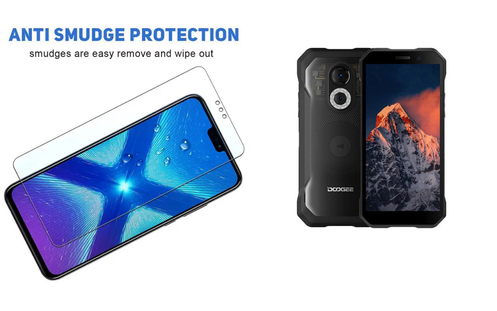 Защитное стекло NeoGlass для Doogee S61, S61 Pro – ультрапрозрачное и устойчивое Киев - изображение 3
