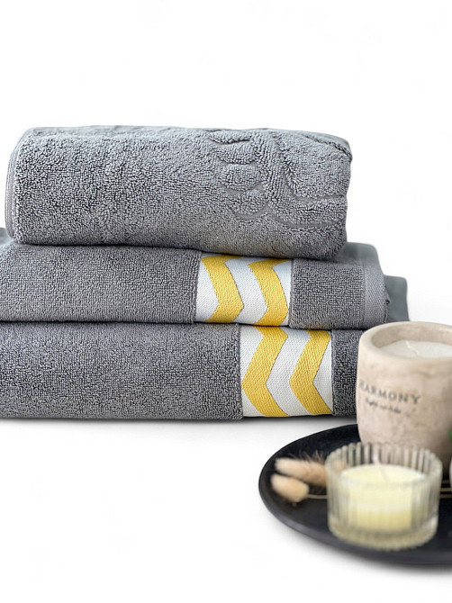 Комплект махровых полотенец с дизайном + коврик для ног Ideal Textile Черновцы - изображение 3