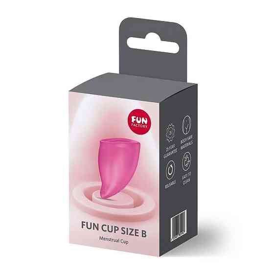 Менструальна чаша Fun Factory FUN CUP SIZE B Magenta, багаторазова, діаметр 4,3 см, об’єм 30 мл Sex Aura Київ