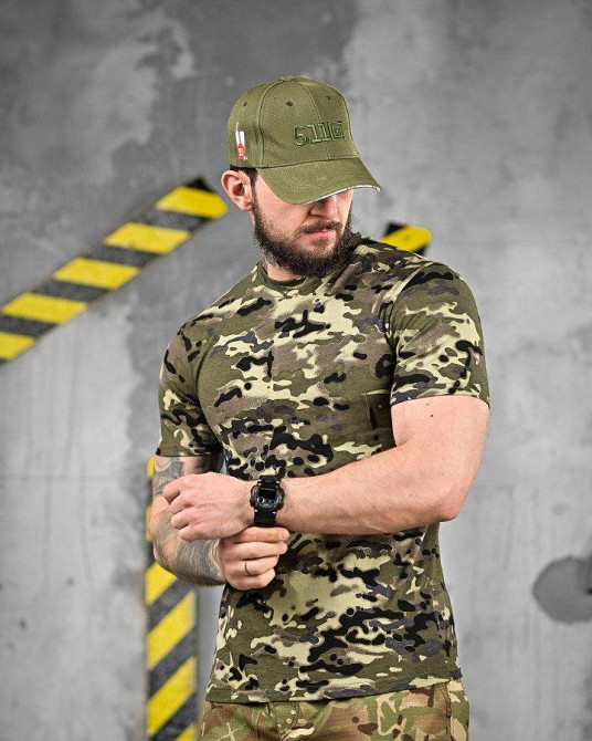 ХЛОПКОВА тактична футболка PATRIOT MultiCam green ДЛ6384 Одеса - фото 3