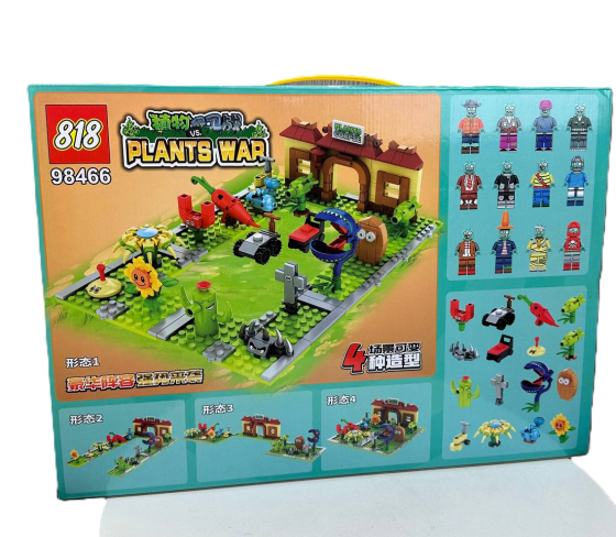 Дитячий конструктор Рослини проти Зомбі, іграшка лего Plants vs Zombies фігурки 458 в коробці ( 24256 ) Харків