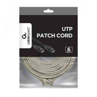 Патч-корд 15м UTP cat 6 CCA gray Cablexpert (PP6U-15M) Вінниця