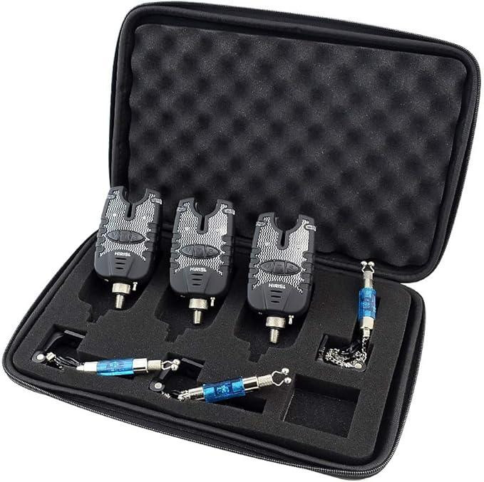 Набор Hirisi для рыбалки — 3 электронных сигнализатора поклевки и 3 свингера на цепочке в кейсе Киев - изображение 6