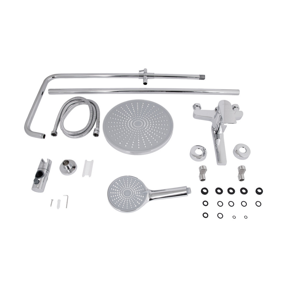 Душова система універсальна Qtap Aries на три споживачі (з виливом) QTARI1112CRM47606 Chrome Київ - фото 8