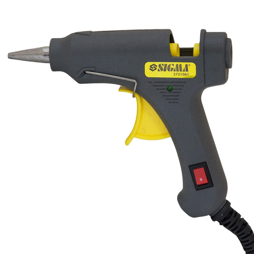 Sigma Пистолет термоклеевой с выключателем Ø8мм 20Вт SIGMA (2721061) Коломия - фото 1