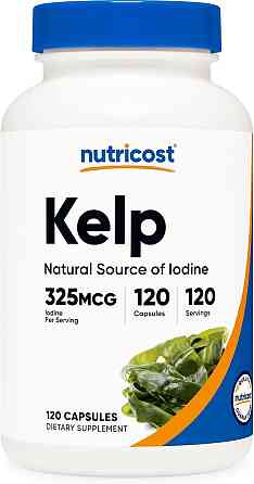 Ламінарія Nutricost Kelp, 325 mcg, 120 Tablets Луцьк