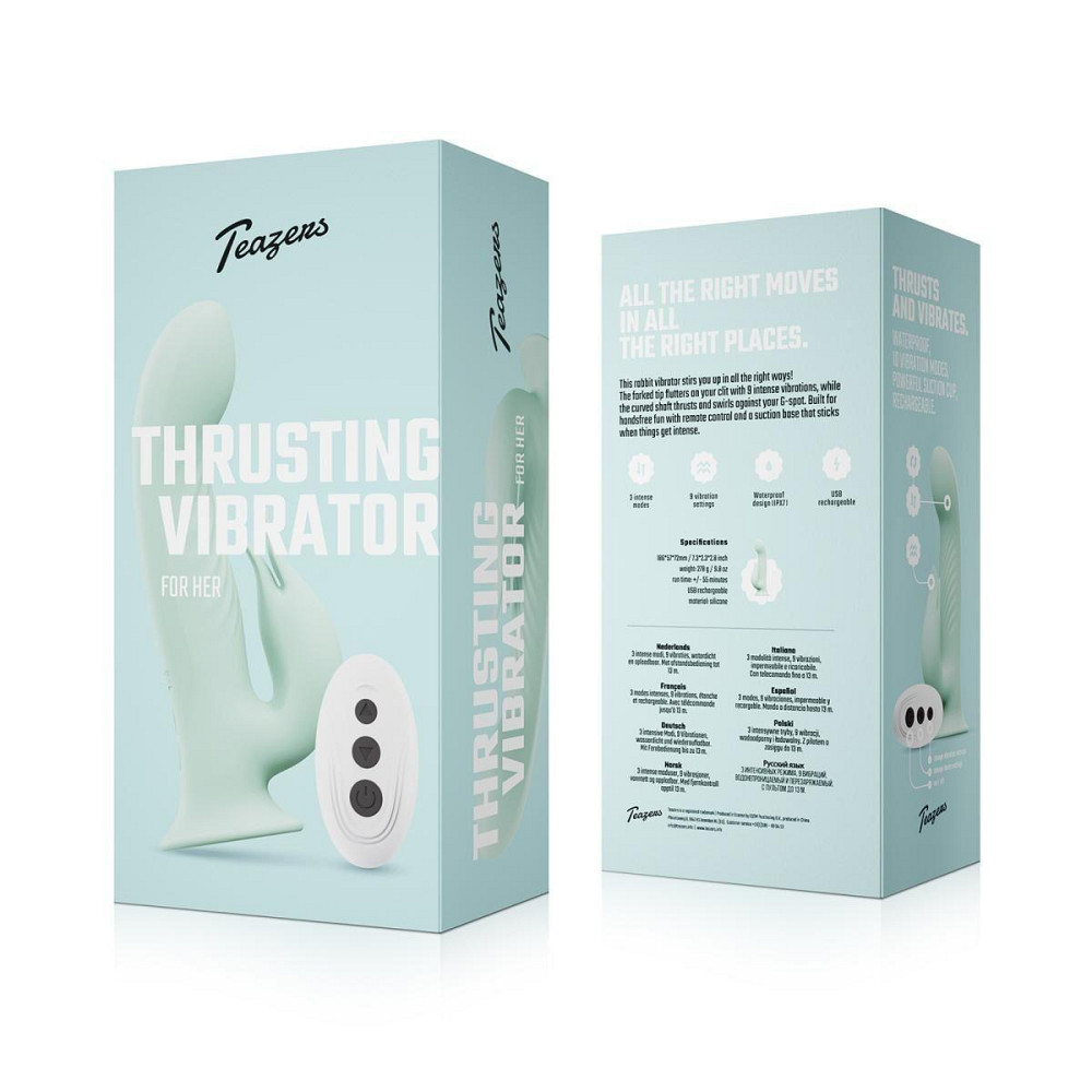 Вібратор-кролик Teazers Thrusting Vibrator Sex Aura Київ - фото 5