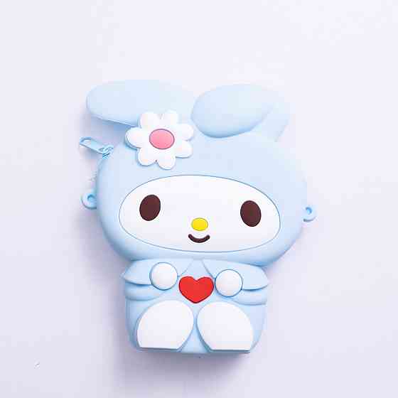 Силиконовая детская сумочка-кошелёк с поп-ит, голубая Киев