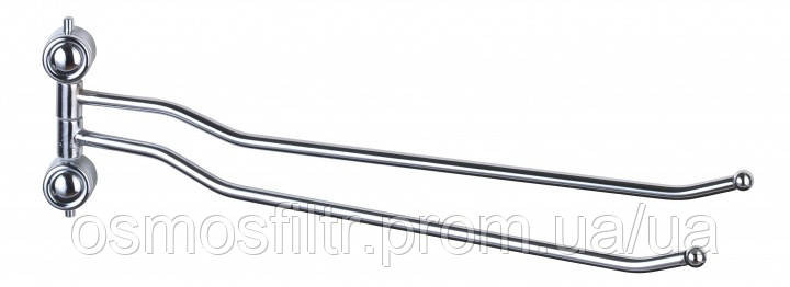 Тримач для рушників Axentia подвійний Атлантік 38 см сталь пластик хром (280010) Київ - фото 1