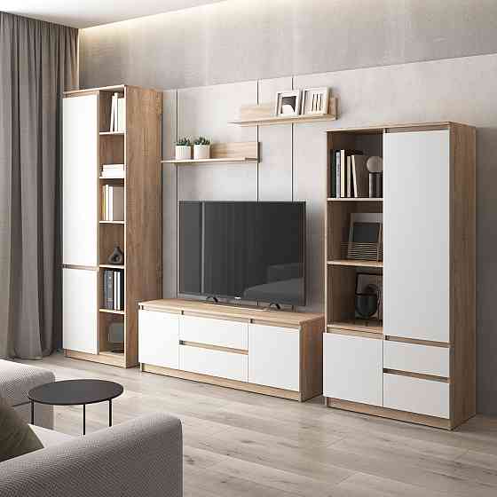 Комплект мебели в гостиную VAYS, шкаф R-26 шкаф R-27 тумба R-28 полки М-22 Львов