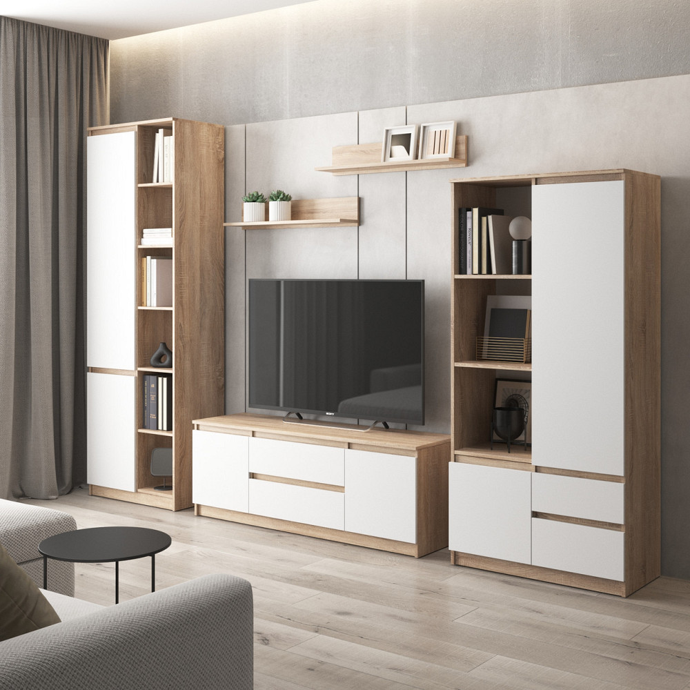 Комплект мебели в гостиную VAYS, шкаф R-26 шкаф R-27 тумба R-28 полки М-22 Львов - изображение 2