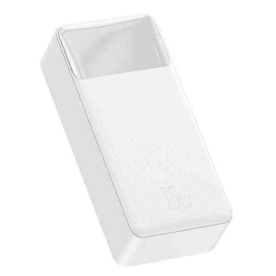 Зовнішній акумулятор Baseus Bipow Digital Display Power bank 30000mAh 15W White Киев