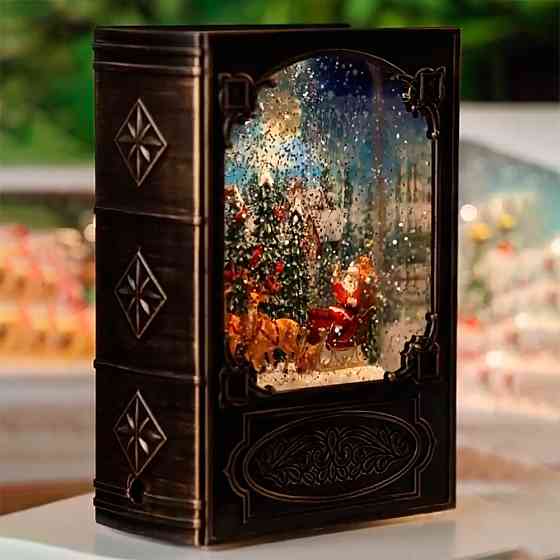 Музичний новорічний нічник Різдвяна книга (19,1×13,2см), від USB, WDL-24023 Київ