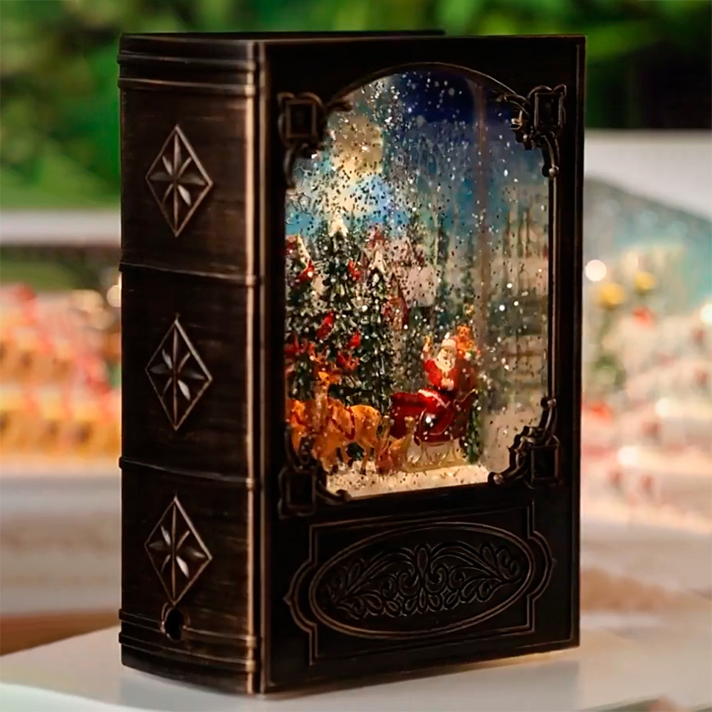 Музичний новорічний нічник Різдвяна книга (19,1×13,2см), від USB, WDL-24023 Київ - фото 2