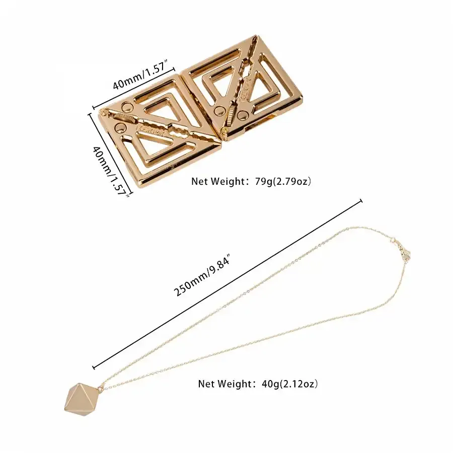 Затискачі для сосків з важкою підвіскою LOCKINK Adjustable Nipple Clamps with Heavy Pendant - Golden Львів - фото 10