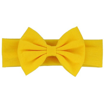 Повязка на голову детская широкая для девочки one size желтый Киев - изображение 1