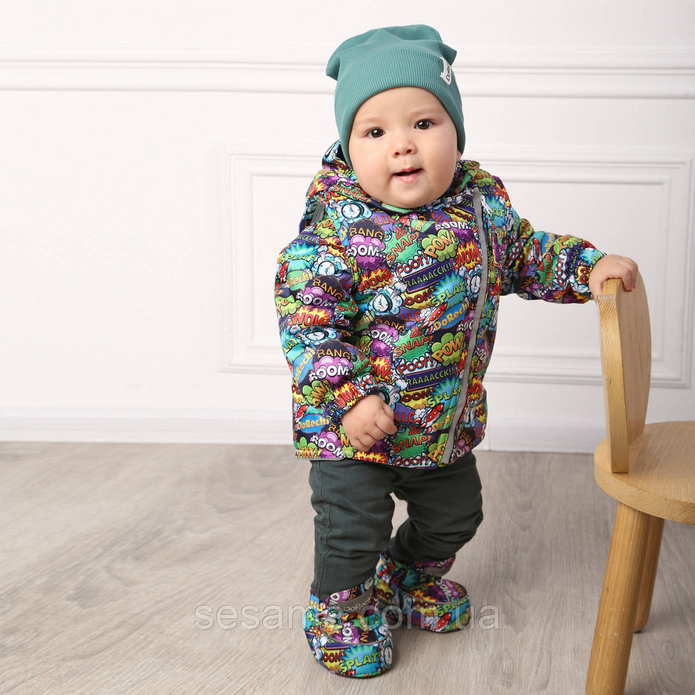 Дитяча куртка-жилетка 2 в 1 демісезонна Комікси Харків - фото 2