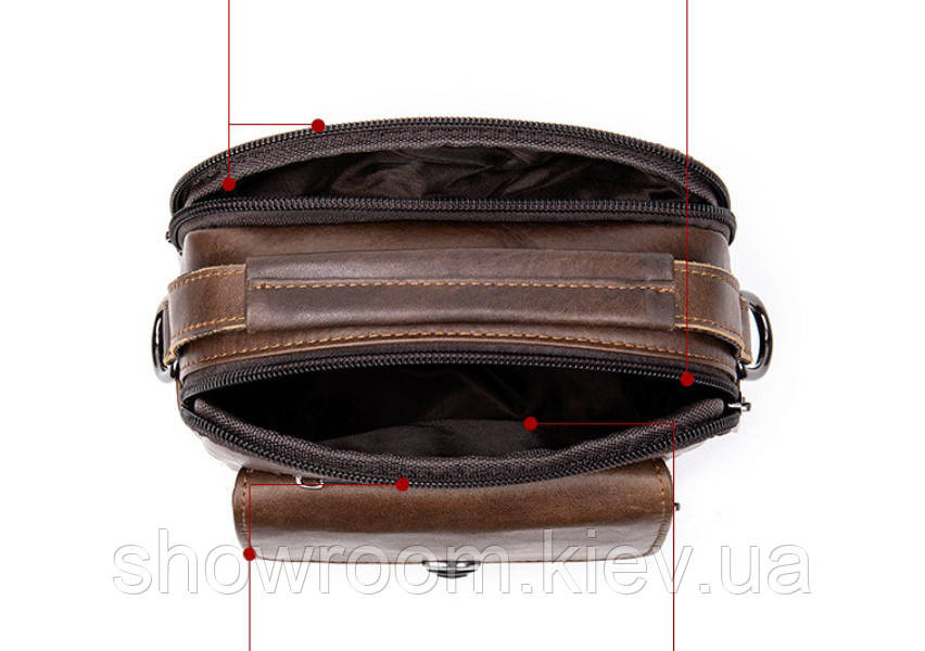 Чоловіча сумка з натуральної шкіри Leather Collection (5049) Київ - фото 2