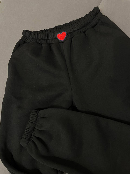 Жіночі базові теплі штани джогери трехнить на флісі Одеса - фото 4