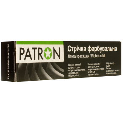 Лента к принтерам 13мм х 16м Refill STD Black кільце Patron (RIB-PN-12.7x16-К-B) Винница - изображение 1