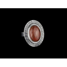 Жіночий перстень з коричневим каменем Яшма Київ - фото 1