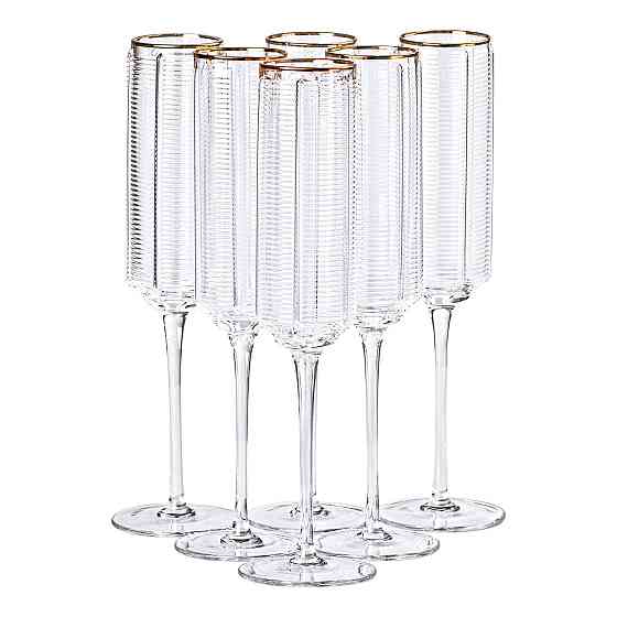 Yiwu Келихи для шампанського, 300 мл, набір із 6 штук HP-16-14 Киев